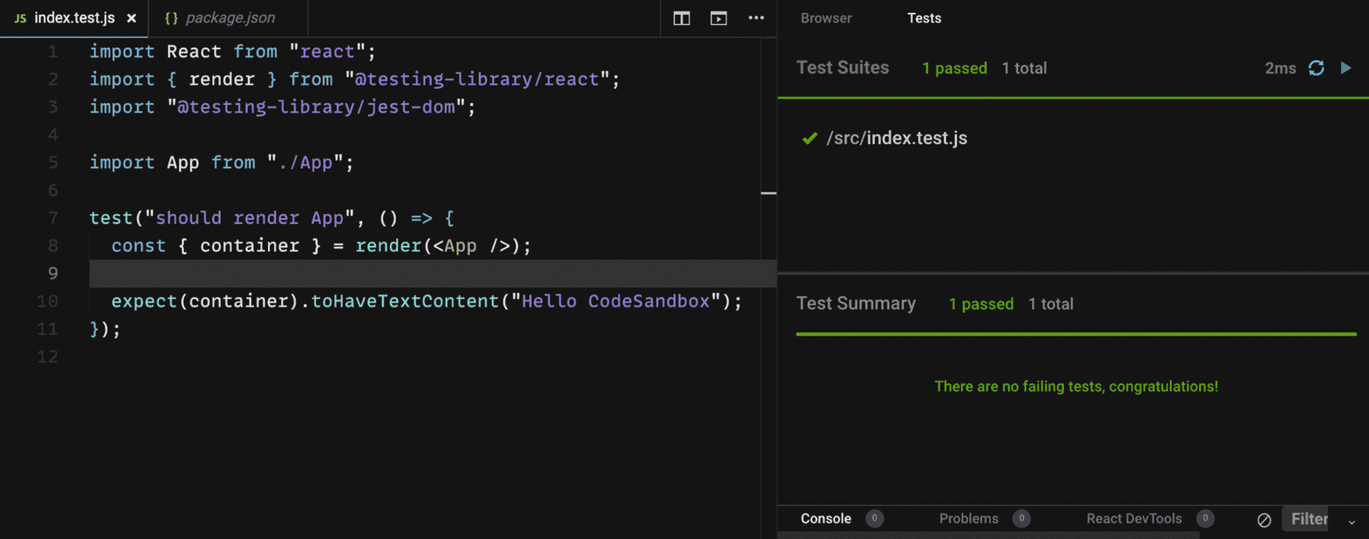 unit test cli